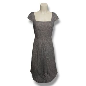 Ann Taylor midi dress with  front pleats